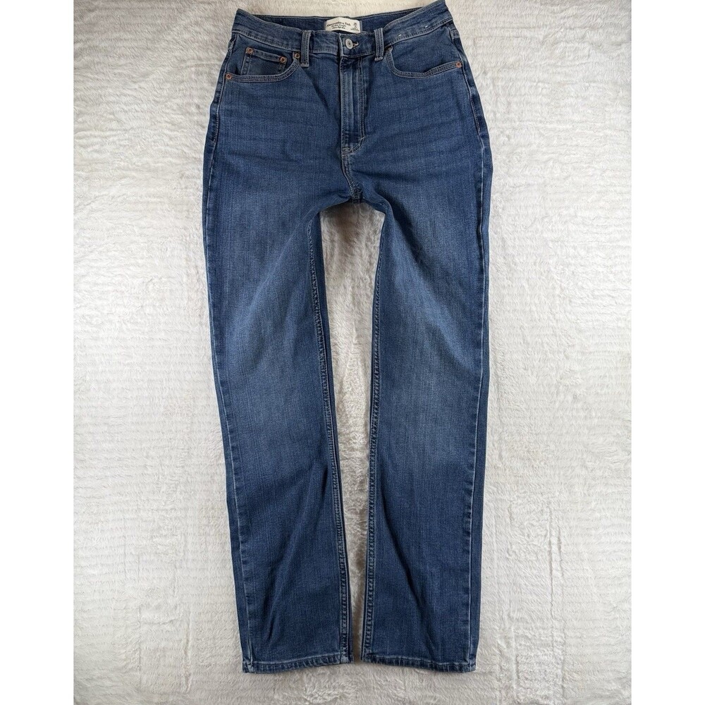 Abercrombie & Fitch 90s Women's Slim Straight Ultra High Rise Jeans Blue 26 2 R